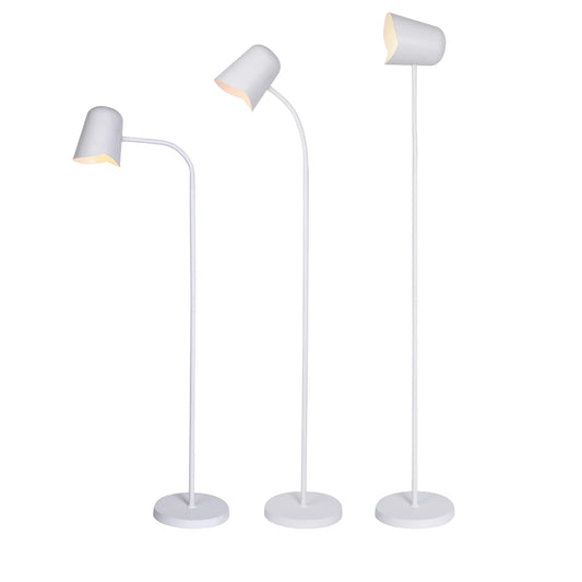 Peggy Adjustable Floor Lamp in White