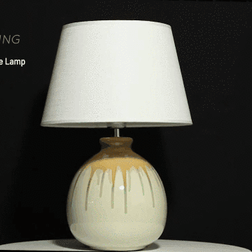 Candy Ceramic Table Lamp - Yellow