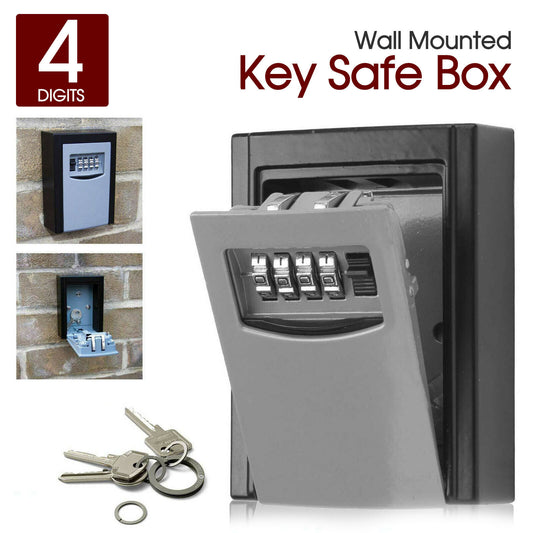 OUTDOOR HIGH SECURITY WALL MOUNTED KEY SAFE