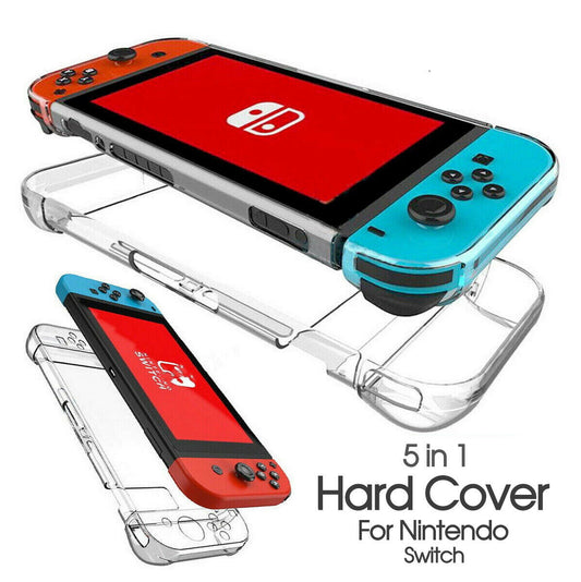 Nintendo Switch Hard Case Cover Transparent Clear Shockproof Protective