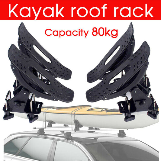 Universal Kayak Carrier w/ Straps 4 Saddle Watercraft Roof Rack Arm Canoe Loader